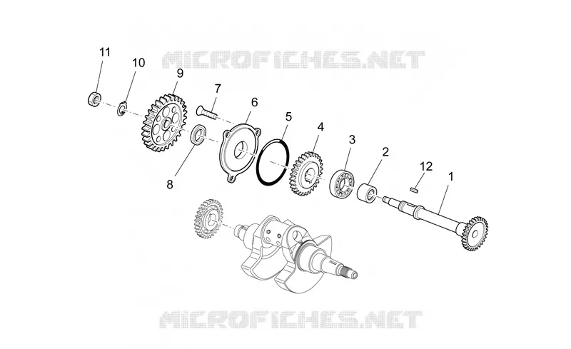 Transmission shaft Aprilia APRILIA-MOTORCYCLES 450 RXV-SXV 2008  RXV-SXV Vdb-Merriman