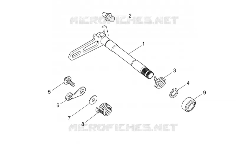 Gear box selector I Aprilia APRILIA-MOTORCYCLES 550 RXV-SXV 2009  RXV-SXV Pikes Peak