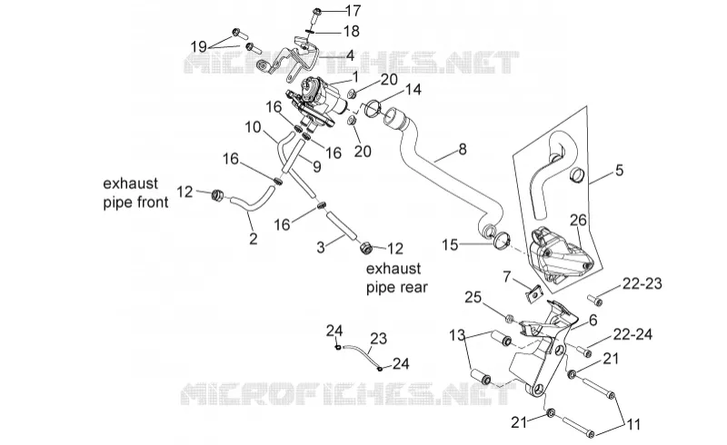 Secondary air Aprilia APRILIA-MOTORCYCLES 550 RXV-SXV 2009  RXV-SXV Pikes Peak