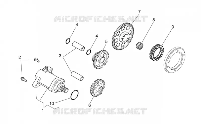 Starter motor Aprilia APRILIA-MOTORCYCLES 550 RXV-SXV 2009  RXV-SXV Pikes Peak