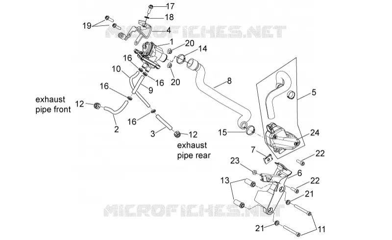 Secondary air Aprilia APRILIA-MOTORCYCLES 550 SXV 2011  SXV