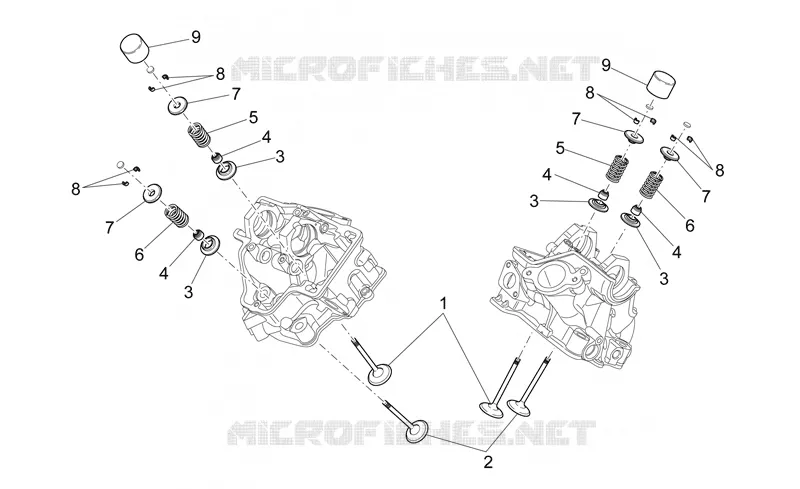 Valves Aprilia APRILIA-MOTORCYCLES 550 SXV 2009  SXV STREET LEGAL