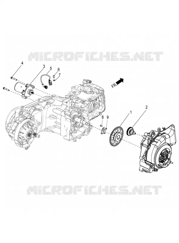 Starting motor Aprilia APRILIA-SCOOTER 125 SR 2020  SR 125 STORM TT BSIV NO ABS