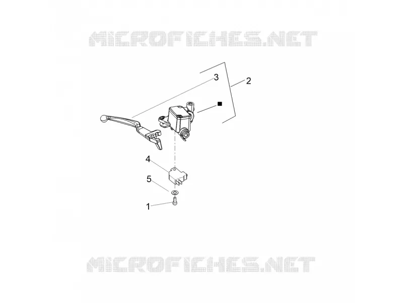 FRONT BRAKE MASTER CYLINDER Aprilia APRILIA-SCOOTER 125 SR 2022  SR COMPACT GT 125 CBS E5