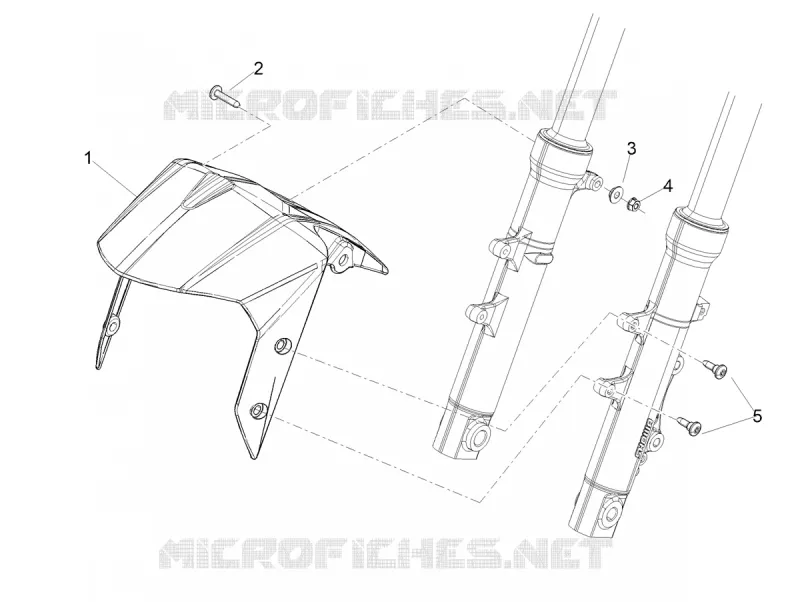 FRONT FENDER - LOWER FAIRING Aprilia APRILIA-SCOOTER 125 SR 2022  SR COMPACT GT 125 CBS E5