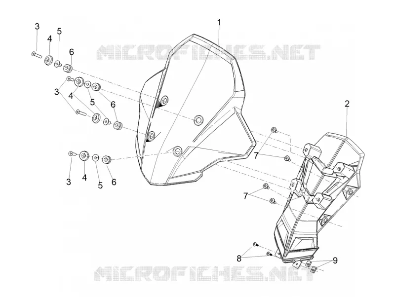 Windshield Aprilia APRILIA-SCOOTER 125 SR 2023  SR COMPACT GT 125 CBS E5