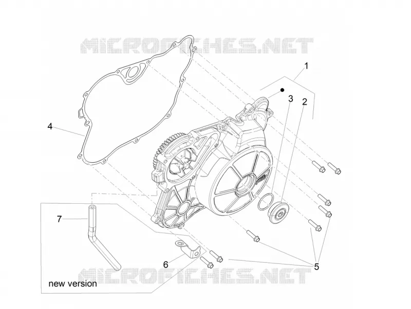 FLYWHEEL COVER Aprilia APRILIA-MOTORCYCLES 660 TUAREG 2024  Tuareg 660 E5 ABS