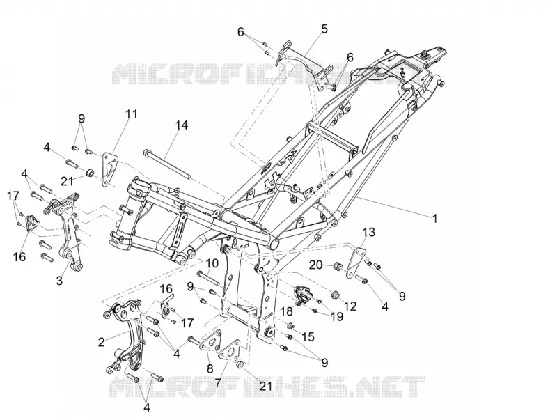 Frame/bodywork Aprilia APRILIA-MOTORCYCLES 660 TUAREG 2024  Tuareg 660 E5 ABS