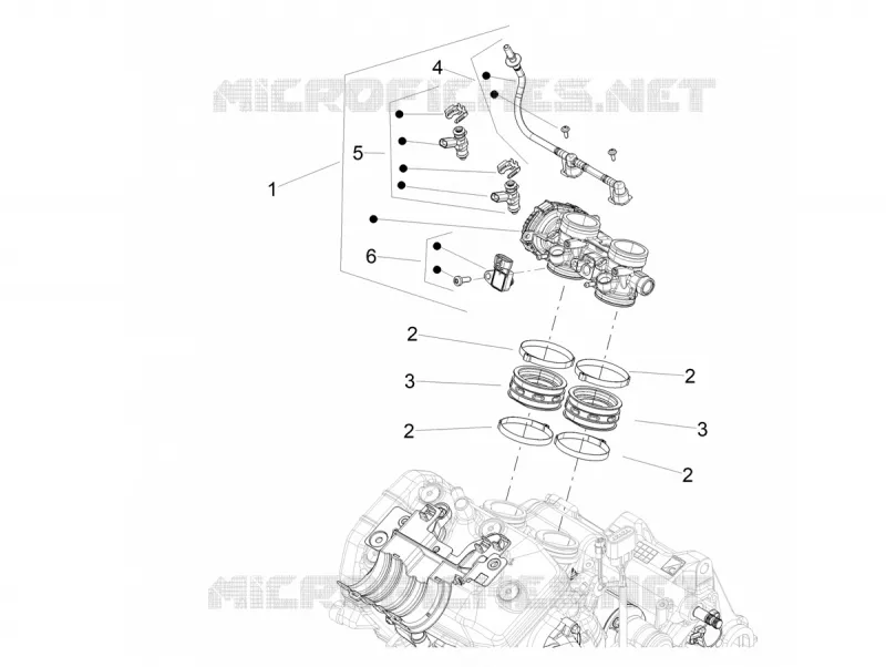 THROTTLE BODY Aprilia APRILIA-MOTORCYCLES 457 RS 2024  RS 457 4T 8V E5+ ABS