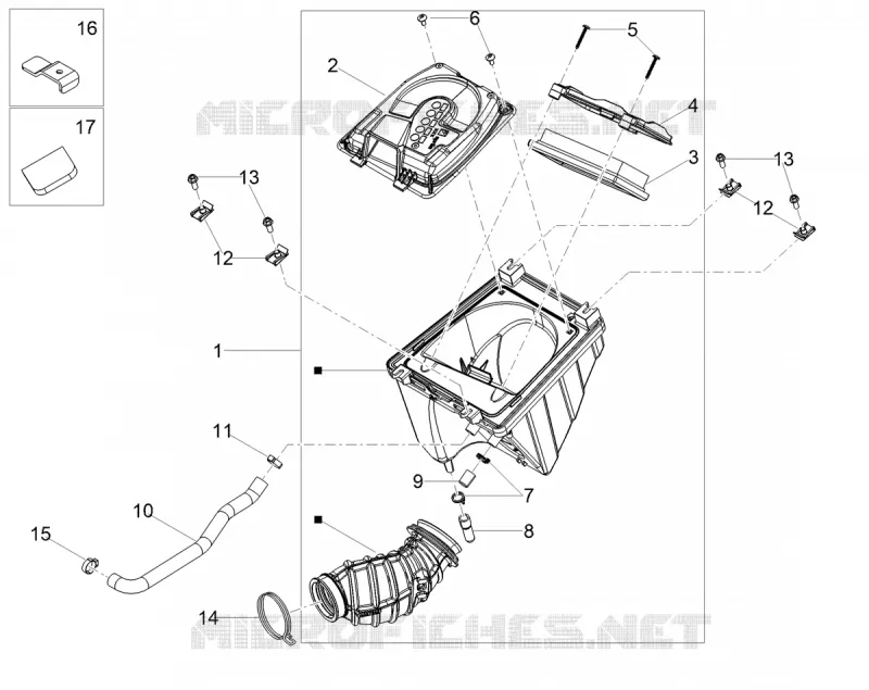 AIR BOX Aprilia APRILIA-MOTORCYCLES 125 RS 2025  RS 125 E5+ ABS