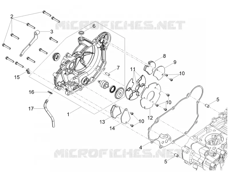 CLUTCH COVER Aprilia APRILIA-MOTORCYCLES 125 RS 2025  RS 125 E5+ ABS