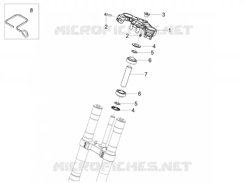 STEERING Aprilia APRILIA-MOTORCYCLES 125 RS 2025  RS 125 E5+ ABS