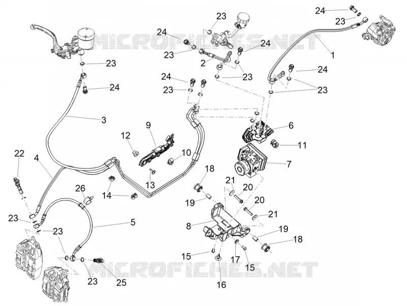 ABS BRAKE SYSTEM Aprilia APRILIA-MOTORCYCLES 660 RS 2022  RS 660 4T 8V E5 ABS