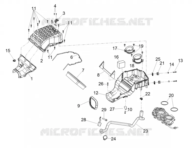 AIR BOX Aprilia APRILIA-MOTORCYCLES 660 RS 2022  RS 660 4T 8V E5 ABS