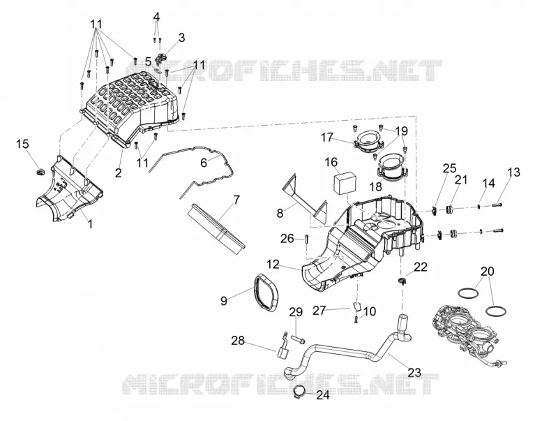 AIR BOX Aprilia APRILIA-MOTORCYCLES 660 RS 2023  RS 660 4T 8V E5 ABS