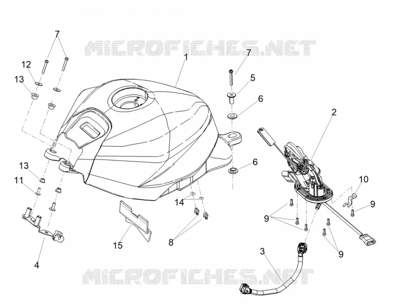 FUEL TANK Aprilia APRILIA-MOTORCYCLES 660 RS 2023  RS 660 4T 8V E5 ABS