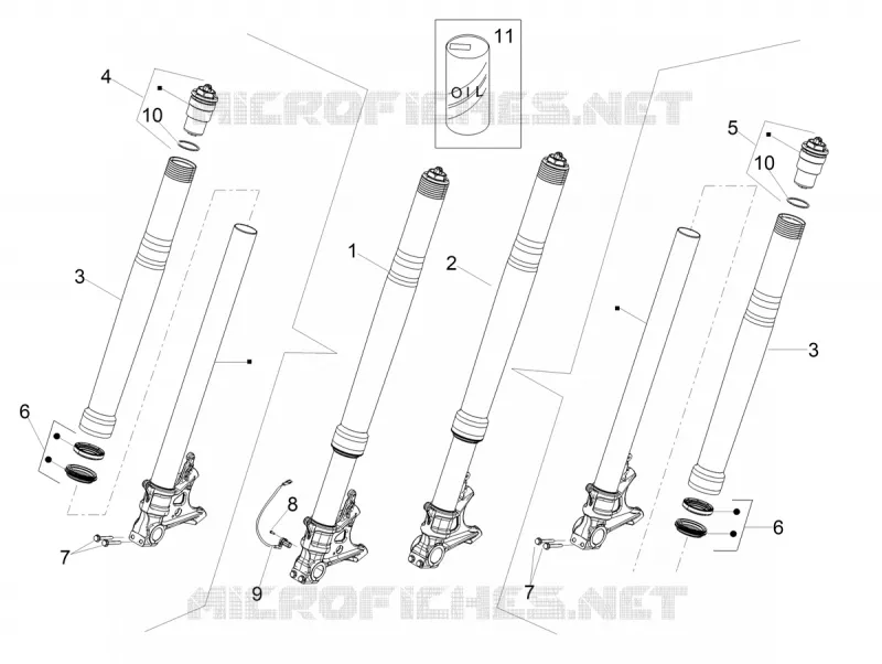 FRONT FORK OHLINS Aprilia APRILIA-MOTORCYCLES 660 RS 2025  RS 660 4T Factory E5+