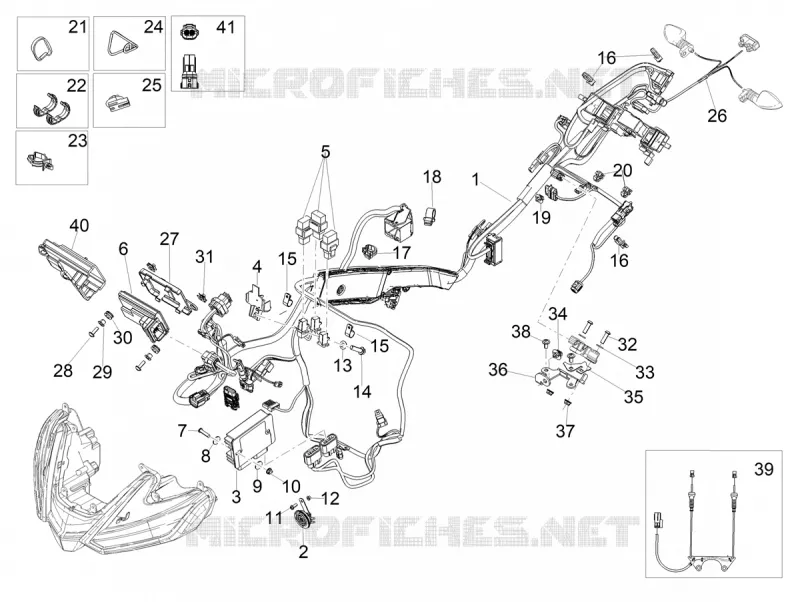 FRONT ELECTRICAL SYSTEM Aprilia APRILIA-MOTORCYCLES 1100 RSV4 2023  RSV4 1100 Factory E5 ABS