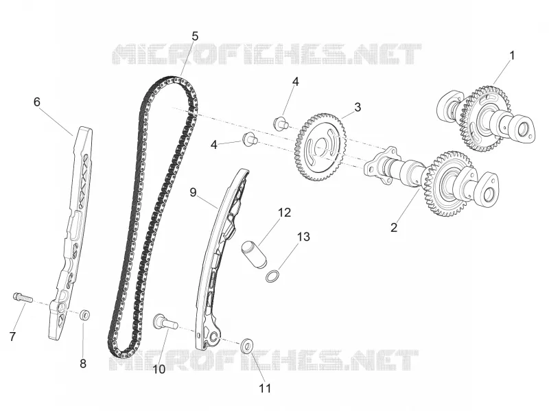 REAR CYLINDER TIMING SYSTEM Aprilia APRILIA-MOTORCYCLES 1100 RSV4 2024  RSV4 1100 Factory E5 ABS