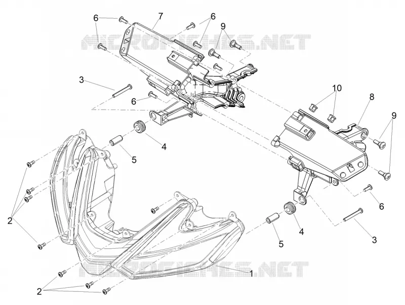 Front headlamps Aprilia APRILIA-MOTORCYCLES 1100 RSV4 2024  RSV4 1100 Factory E5 SE- 09 SBK