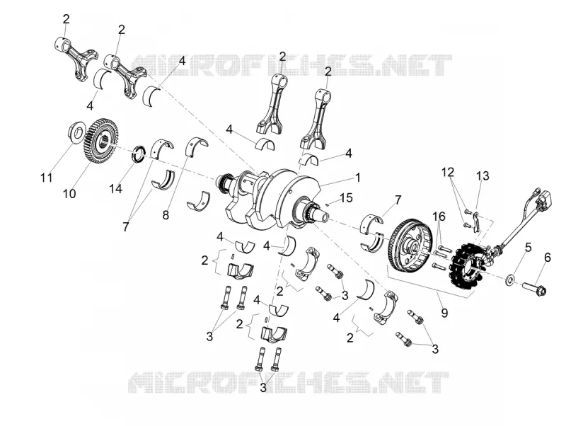 CRANKSHAFT Aprilia APRILIA-MOTORCYCLES 1100 RSV4 2025  RSV4 1100 E5+ ABS