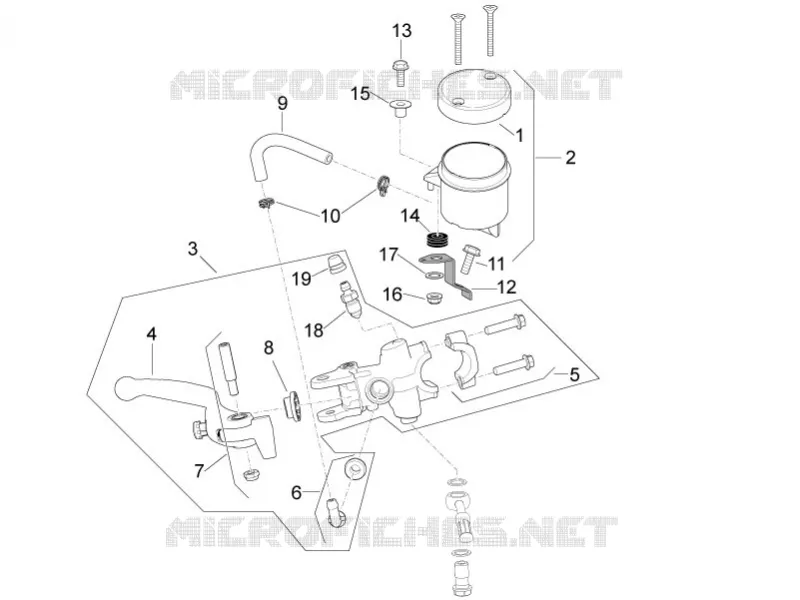 FRONT BRAKE MASTER CYLINDER Aprilia APRILIA-MOTORCYCLES 1100 RSV4 2025  RSV4 1100 E5+ ABS