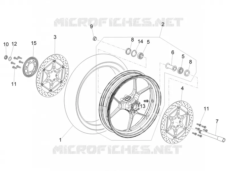 Front wheel Aprilia APRILIA-MOTORCYCLES 1100 RSV4 2025  RSV4 1100 E5+ ABS