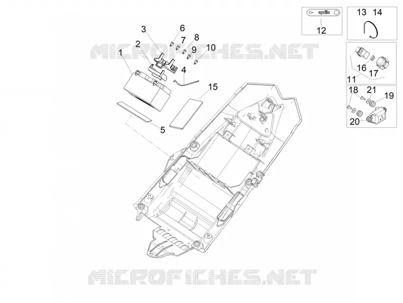REAR ELECTRICAL SYSTEM Aprilia APRILIA-MOTORCYCLES 1100 RSV4 2025  RSV4 1100 E5+ ABS