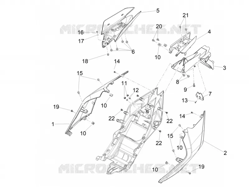 REAR FAIRINGS Aprilia APRILIA-MOTORCYCLES 1100 RSV4 2025  RSV4 1100 E5+ ABS