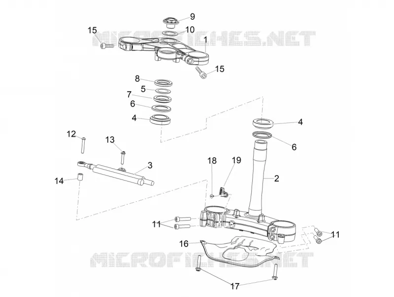 STEERING Aprilia APRILIA-MOTORCYCLES 1100 RSV4 2025  RSV4 1100 E5+ ABS