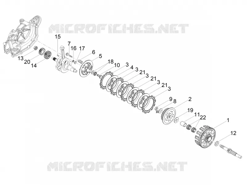 CLUTCH Aprilia APRILIA-MOTORCYCLES 125 RX 2022  RX 125 E5