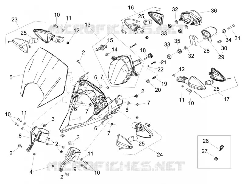 Lights Aprilia APRILIA-MOTORCYCLES 125 RX 2024  RX 125 E5
