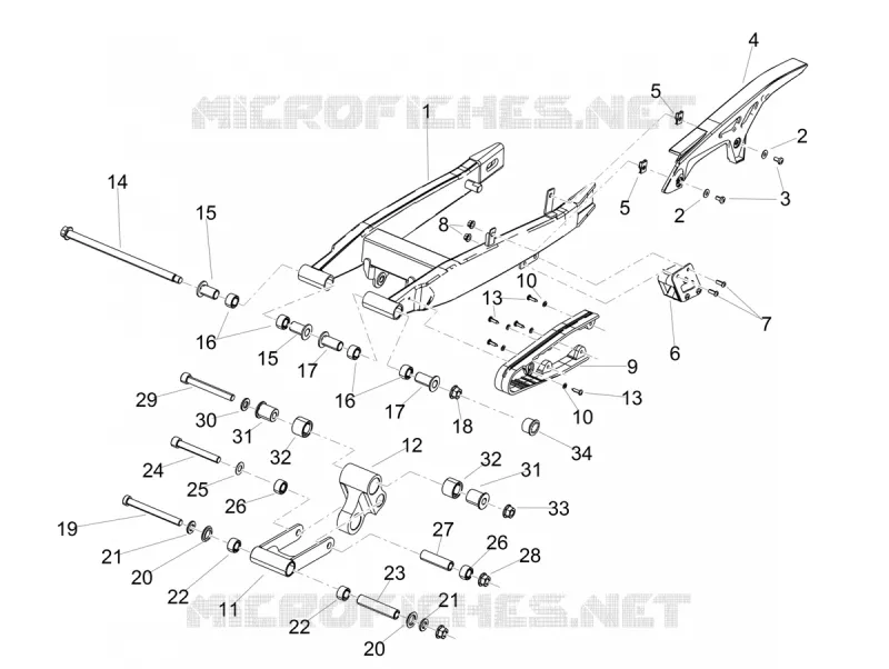 SWINGARM Aprilia APRILIA-MOTORCYCLES 125 RX 2023  RX 125 E5
