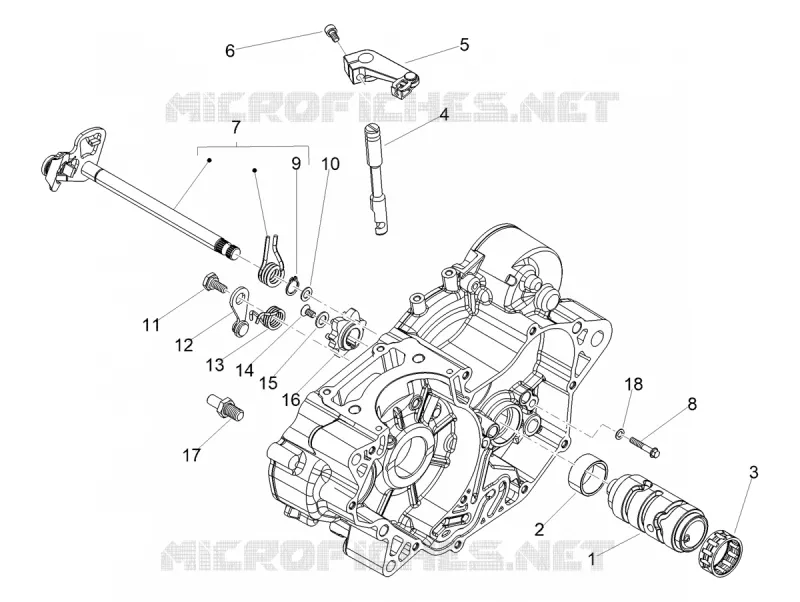 GEAR CHANGE MECHANISM Aprilia APRILIA-MOTORCYCLES 125 SX 2024  SX 125 E5