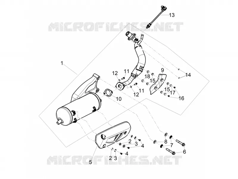 EXHAUST Aprilia APRILIA-SCOOTER 125 SR 2023  SR 125 MOTARD RST