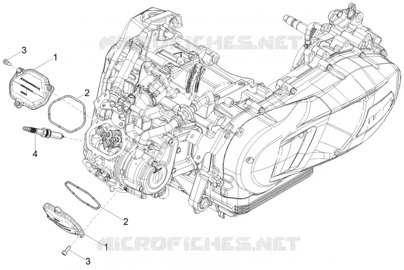 Cylinder head cover Aprilia APRILIA-SCOOTER 200 SR 2023  SR COMPACT GT 200 E5
