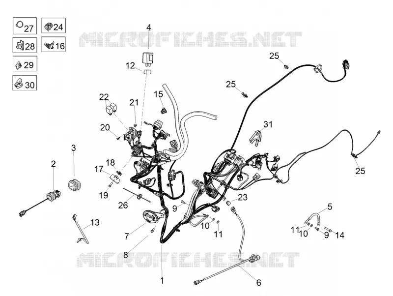 FRONT ELECTRICAL SYSTEM Aprilia APRILIA-SCOOTER 200 SR 2023  SR COMPACT GT 200 E5