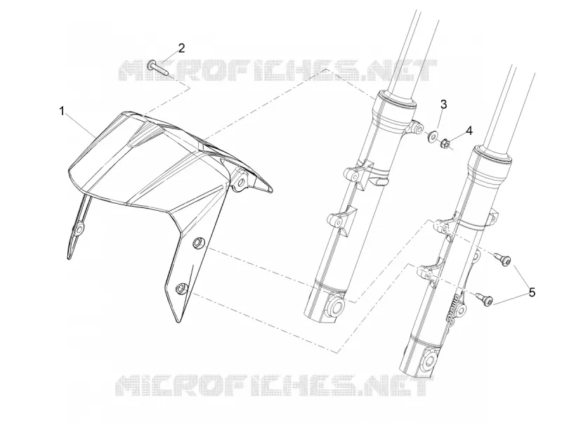 FRONT FENDER - LOWER FAIRING Aprilia APRILIA-SCOOTER 200 SR 2023  SR COMPACT GT 200 E5