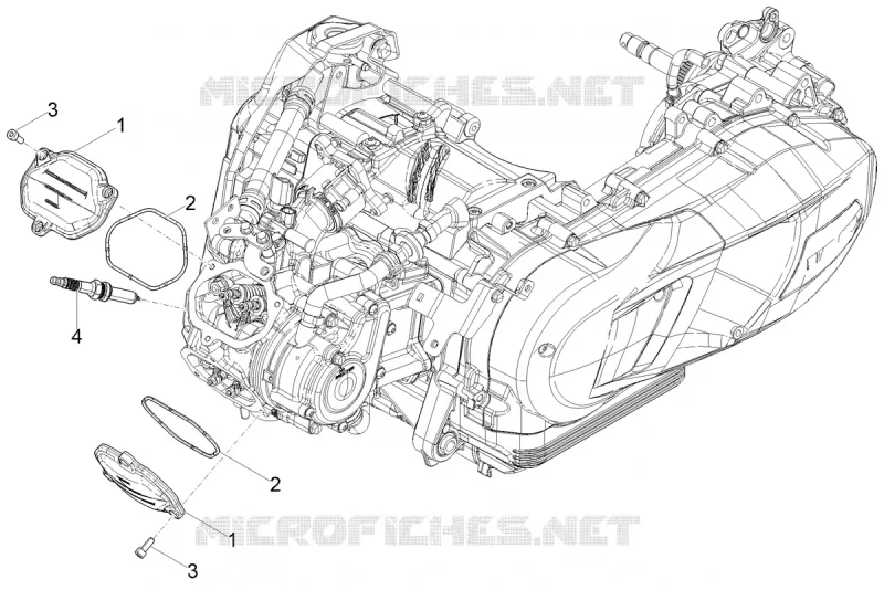 Cylinder head cover Aprilia APRILIA-SCOOTER 125 SR 2024  SR GT 125 ABS E5 REPLICA