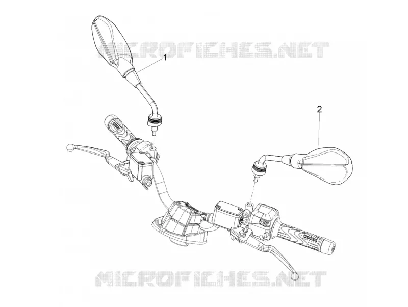 MIRRORS Aprilia APRILIA-SCOOTER 125 SR 2024  SR GT 125 ABS E5 REPLICA