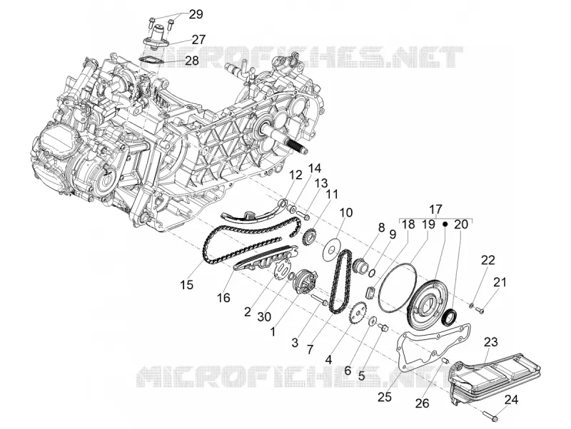 Oil pump Aprilia APRILIA-SCOOTER 125 SR 2024  SR GT 125 ABS E5 REPLICA