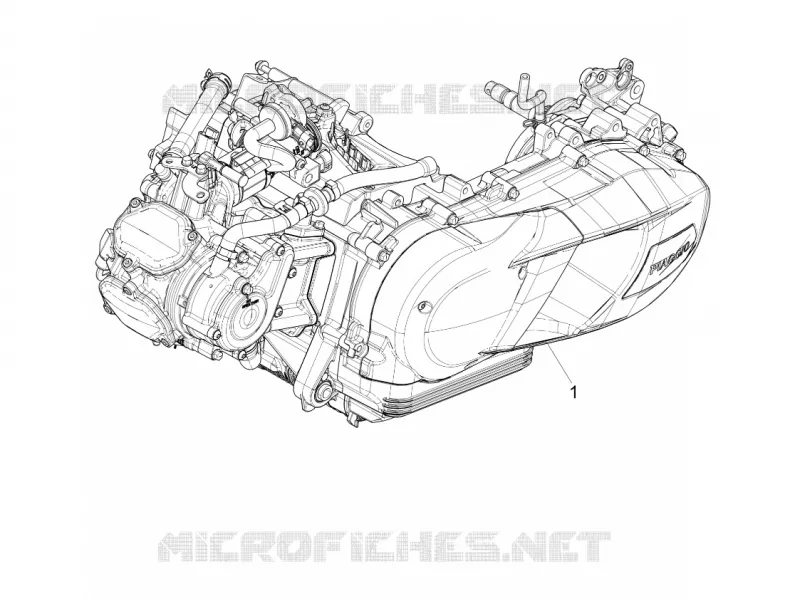 ENGINE ASSEMPLY Aprilia APRILIA-SCOOTER 125 SR 2024  SR GT 125 E5+