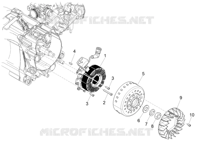 Cdi magneto assy Aprilia APRILIA-SCOOTER 200 SR 2024  SR GT 200 ABS E5+