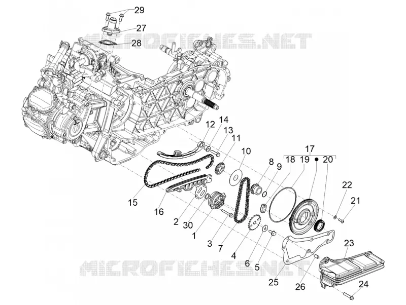 Oil pump Aprilia APRILIA-SCOOTER 200 SR 2024  SR GT 200 ABS E5+