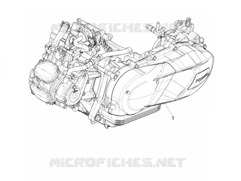 ENGINE ASSEMPLY Aprilia APRILIA-SCOOTER 200 SR 2024  SR GT 200 ABS E5 REPLICA
