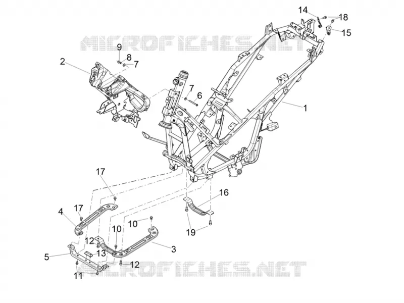 Frame/bodywork Aprilia APRILIA-SCOOTER 200 SR 2024  SR GT 200 ABS E5 REPLICA