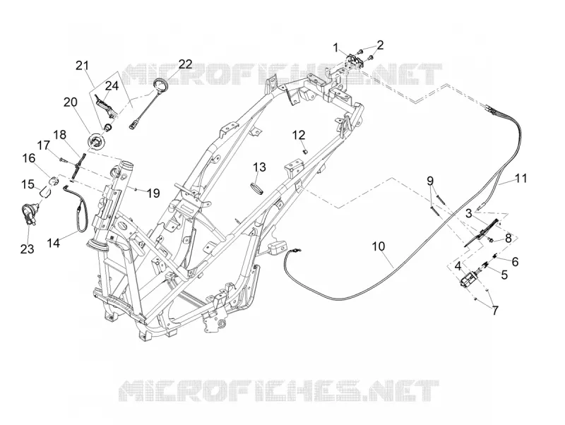 LOCKS Aprilia APRILIA-SCOOTER 200 SR 2024  SR GT 200 ABS E5 REPLICA
