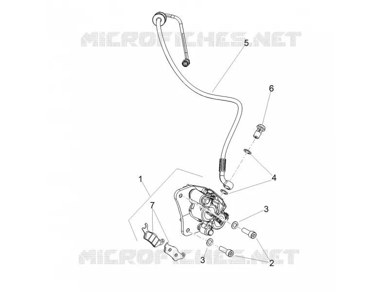 Brakes pipes - Calipers Aprilia APRILIA-SCOOTER 50 SXR 2025  SXR 50 4T 3V E5 HE NEW COMFORT