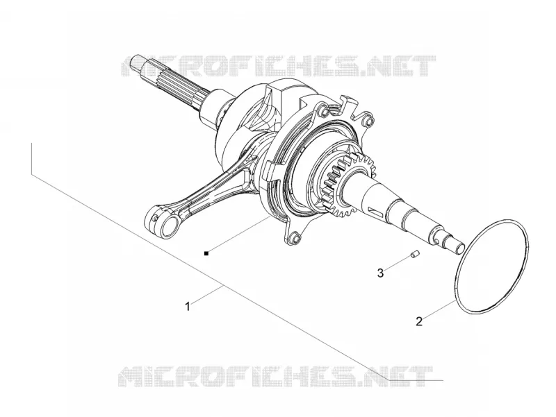 CRANKSHAFT Aprilia APRILIA-SCOOTER 50 SXR 2025  SXR 50 4T 3V E5 HE NEW COMFORT