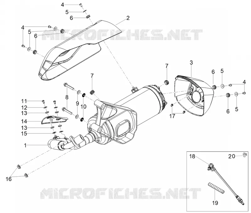 EXHAUST Aprilia APRILIA-SCOOTER 50 SXR 2025  SXR 50 4T 3V E5 HE NEW COMFORT